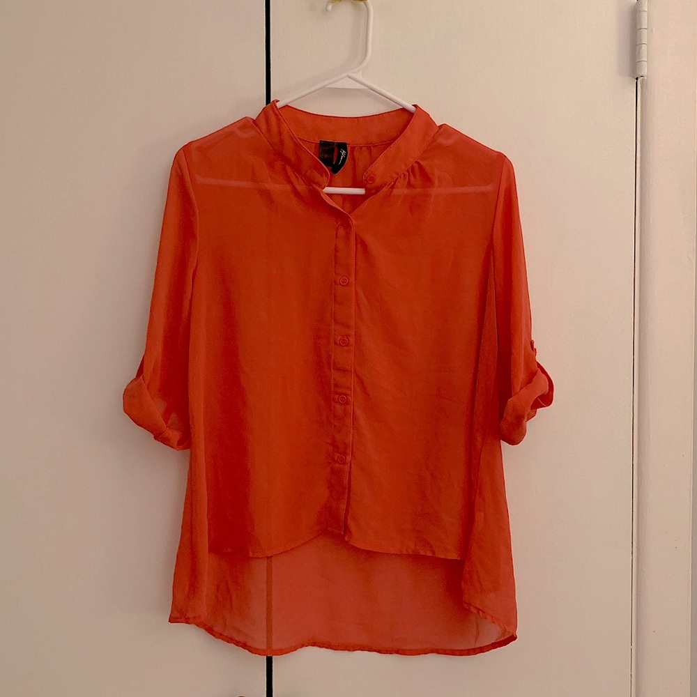COPY - Kaylee Coral Blouse, XS